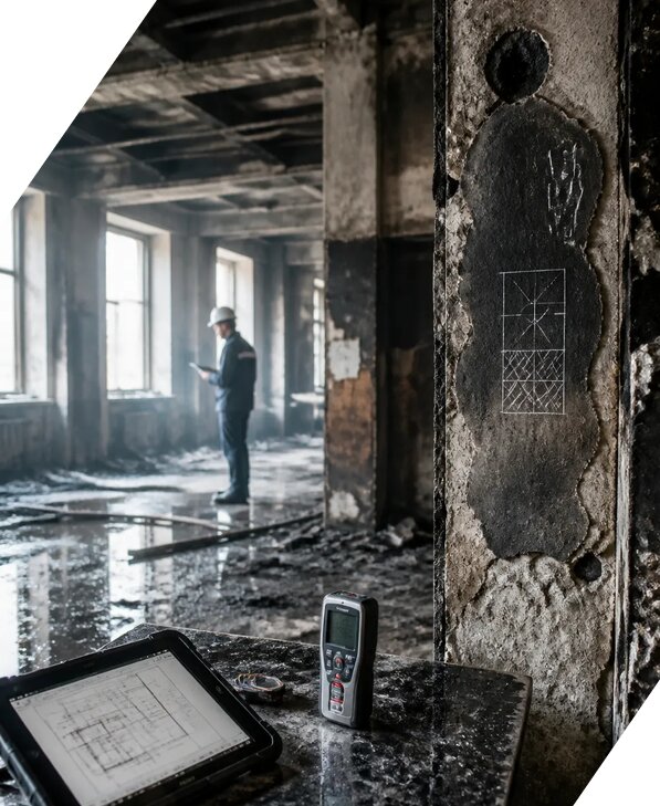 Обследование зданий после пожара в Выксе от 15555 р. | ЭкспертизаРоссия