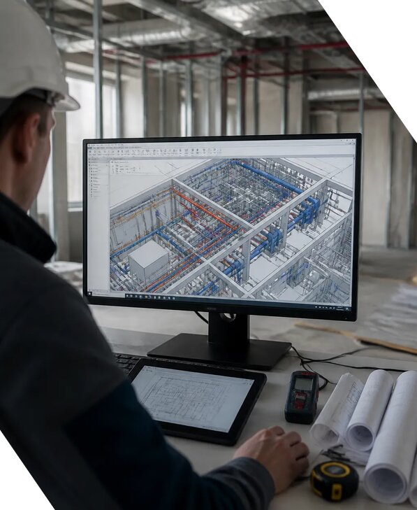 Создание BIM модели инженерных сетей для объектов в Выксе